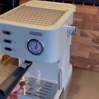 长帝极光意式咖啡机半自动家用浓缩复古蒸汽奶泡机一体小型压萃取咖啡机