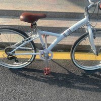 迪卡侬自行车24寸城市休闲车