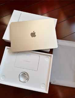 Macbook air m2星光色真的绝美