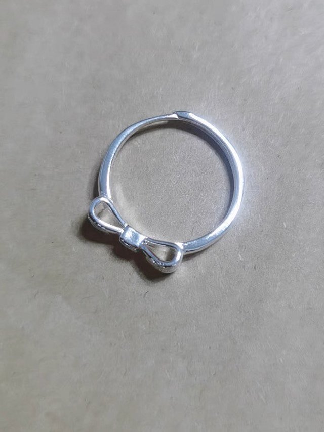 925镀银的蝴蝶结🎀戒指