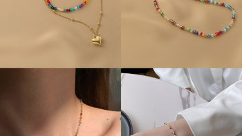 最近好喜欢这种彩色小珠子项链，搜了一圈价格也不贵