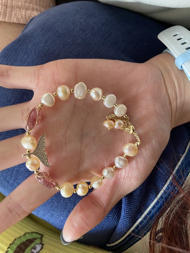 超级好看的珍珠手链