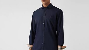 奢侈品 篇四十三：深蓝色版型极好，纯棉衬衣