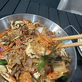 网上买的韩式泡菜用来炒蟹还不错