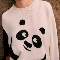毛衣控 篇八十八：可可爱爱又一年，功夫熊猫套头羊毛衫