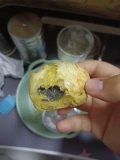 空气炸锅做美食之蛋挞皮包汤圆～