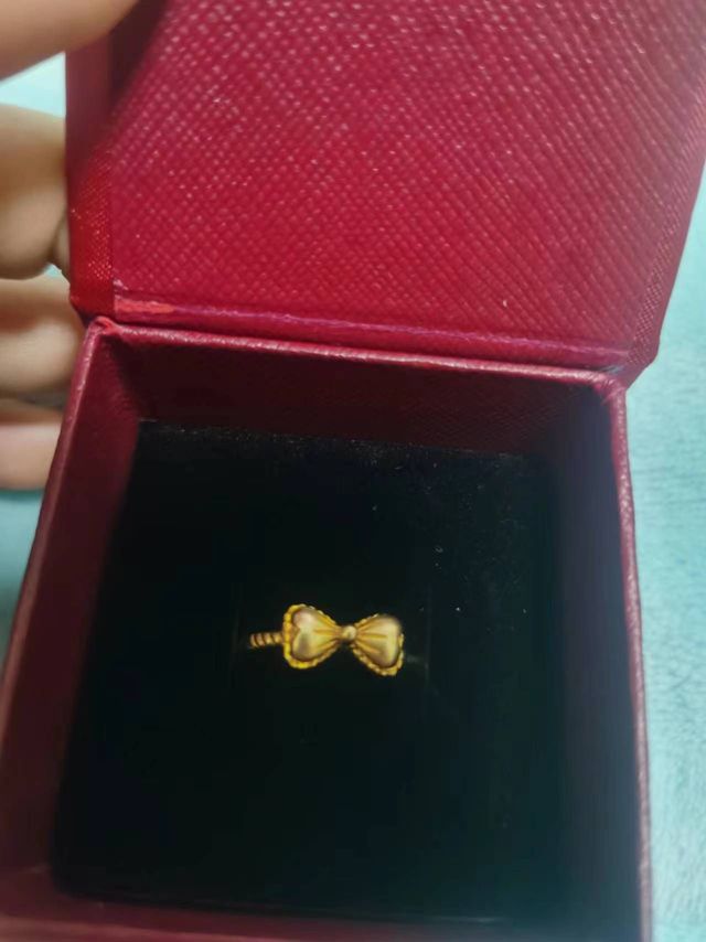 999足金在逃公主指环