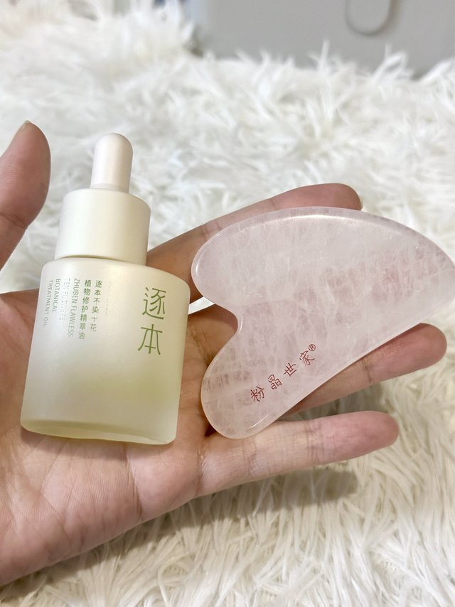 K老搭配→逐本精油➕粉晶世家刮痧板