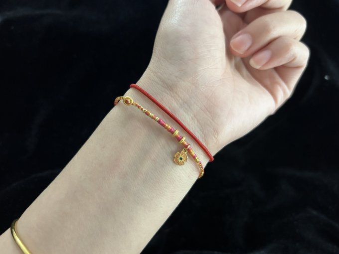 结绳记黄金手镯/手链/脚链