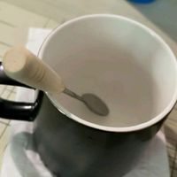 传旗陶瓷马克杯带勺盖350ml咖啡杯牛奶杯早