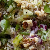 品味新鲜美味，Pickled Green Tomato, Watercress & Walnut Tabbouleh