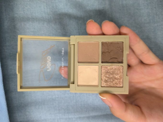 novo四色眼影水泥盘02ins超火液体珠光哑光