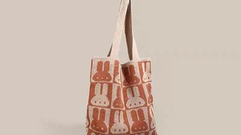 毛线编织袋，可爱的兔子图案