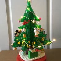 森宝积木，圣诞树积木分享。