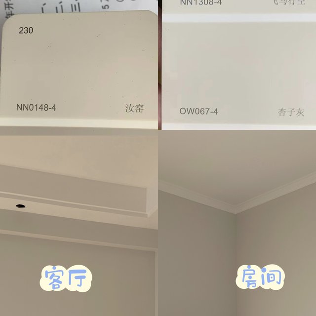 乳胶漆不满意，磨了换，选了网红色，很赞