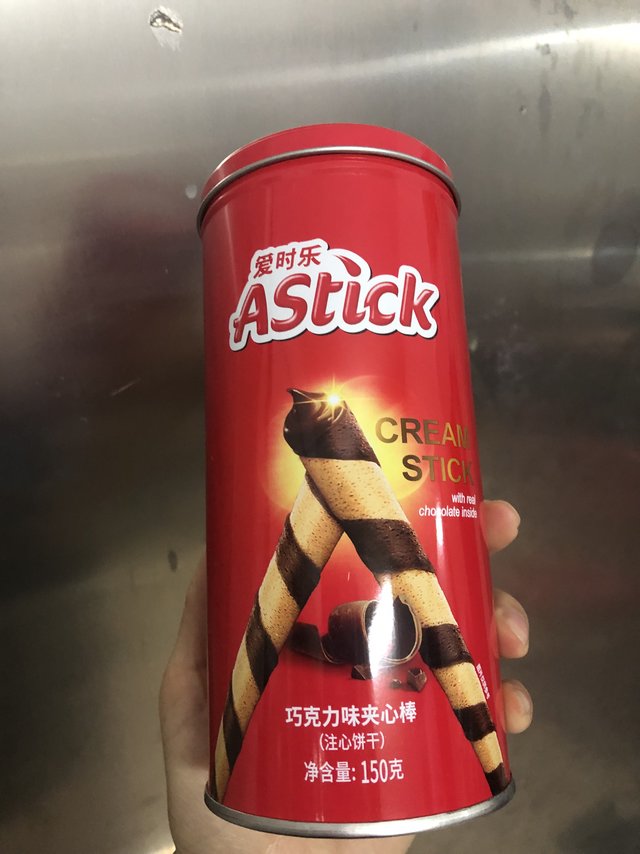 Astick爱时乐巧克力味威化卷心酥蛋卷