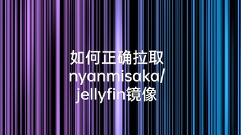 家用小服务器 篇六：新版本nyanmisaka/jellyfin镜像的正确拉取方式 