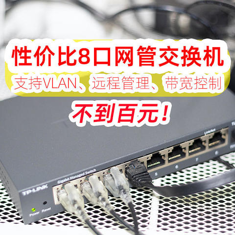 不到百元的8口网管交换机：TL-SG2008D开箱，支持VLAN、云管理、端口限速，VLAN隔离、单线复用全靠它！