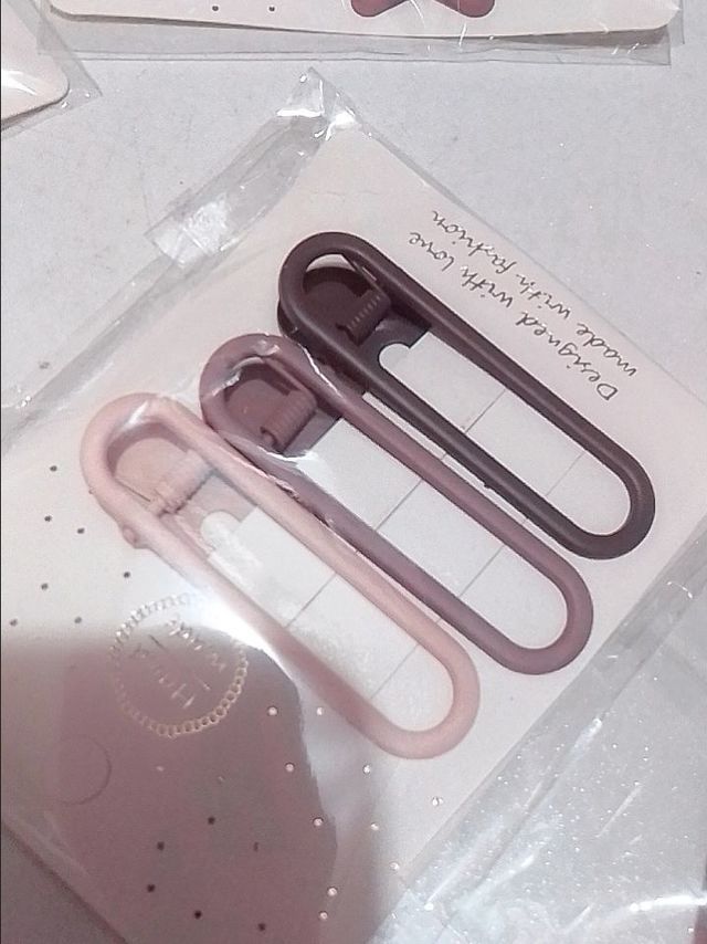 奶咖色前额碎发小夹子头饰