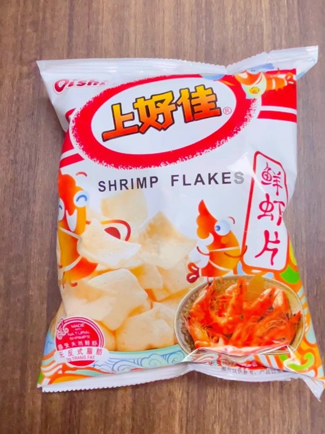 宿舍必备零食上好佳鲜虾片
