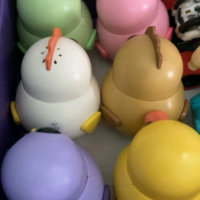 创意童年儿童宝宝早教玩具磁性可爱鸭子3-8岁男女孩玩具摇摆小分队 小鸡 白色