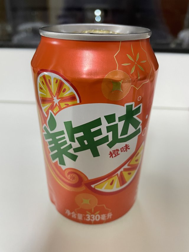 百事可乐美年达橙味汽水330ml