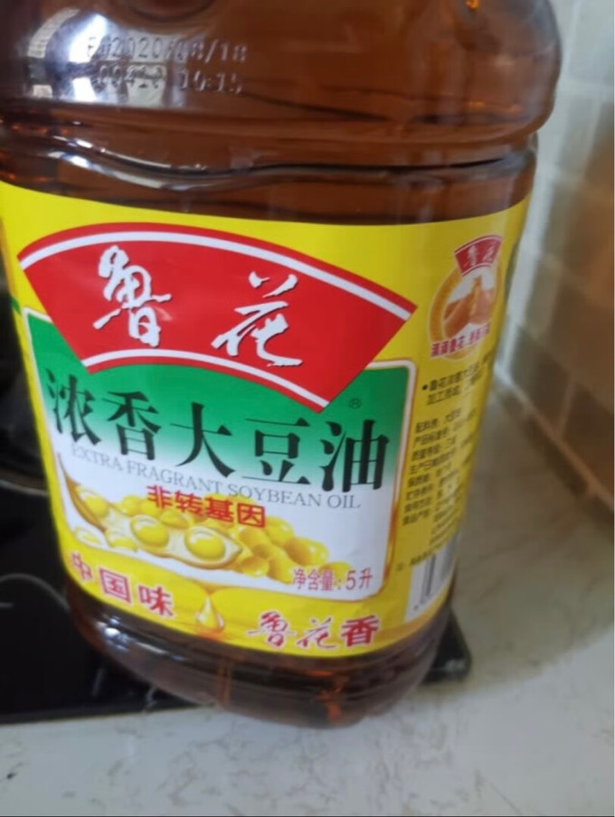 假鲁花原香大豆油图片