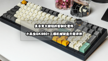 真自定义旋钮的客制化套件丨小呆虫GK980+三模机械键盘开箱评测