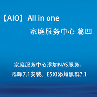 【AIO】All in one 家庭服务中心 篇四：家庭服务中心添加NAS服务、群晖7.1安装、ESXI添加黑群7.1