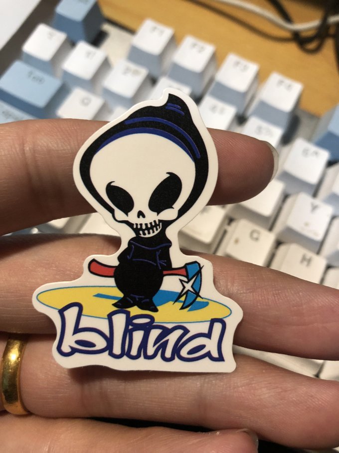 黑白小骷髅炫酷潮流贴纸_什么值得买