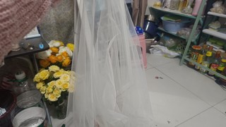 超级百搭的头纱，搭婚纱搭汉服都很好看