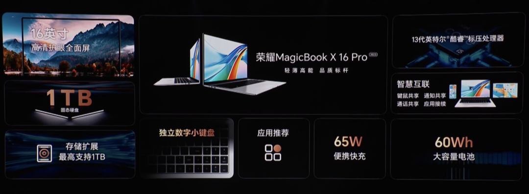 荣耀 MagicBook X Pro 系列发布：搭13代H标压、全系2.2K屏、支持MagicOS智慧互联