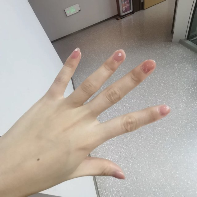 MAXFINE 2瓶双子星爆闪樱花亮片指甲油女快