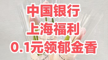 中国银行上海用户福利！0.1元领郁金香或绿植～31号截止～集美们行动起来～