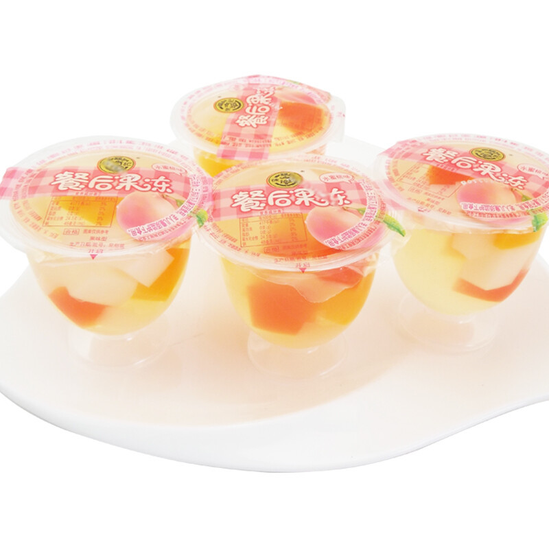 饭前饭后就来这个好吃的水蜜桃，徐福记果冻吧！