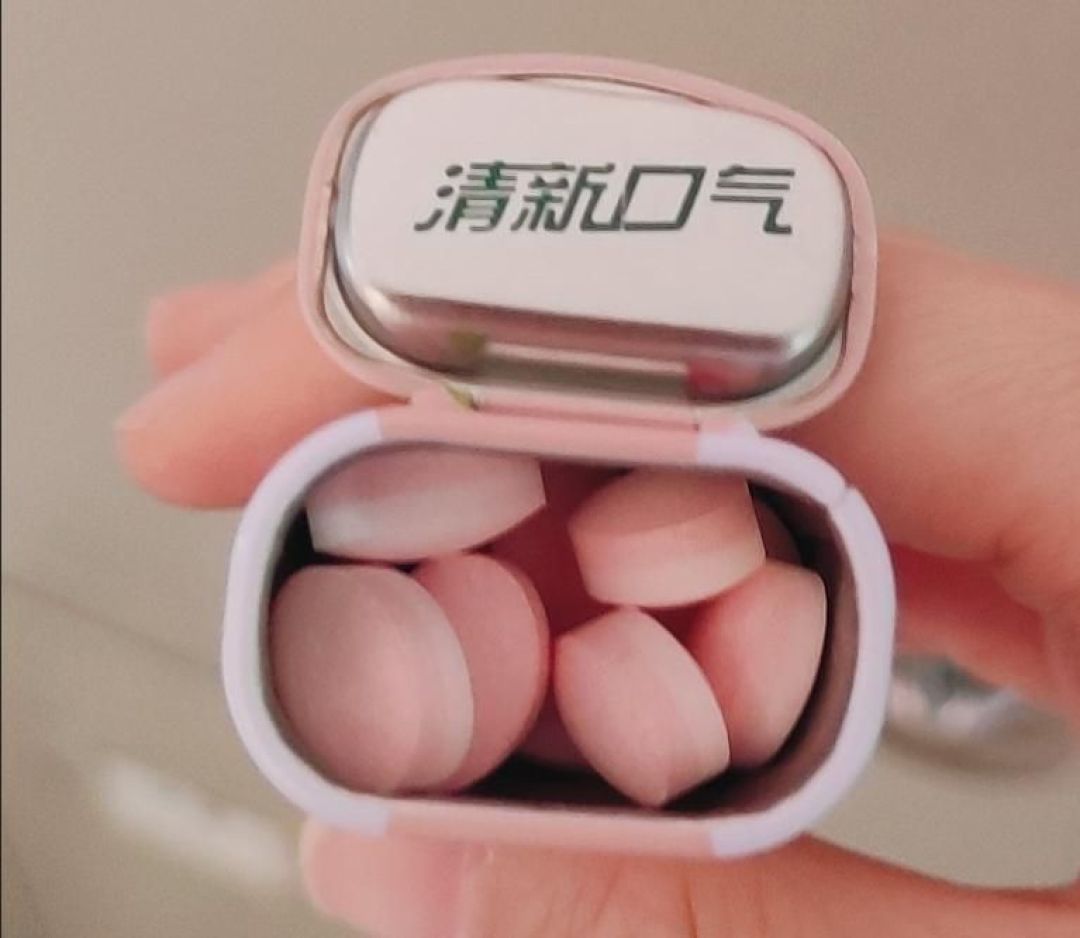 绿箭花香无糖薄荷糖铁盒装35粒新口味蜜桃随