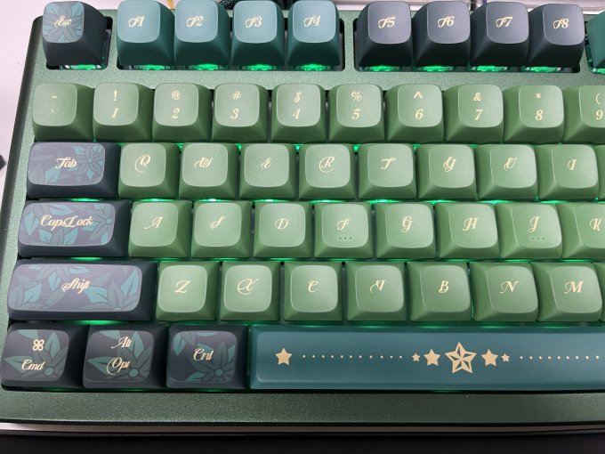 ck820键盘铝坨坨套件加森林自然风键帽_什么值得买