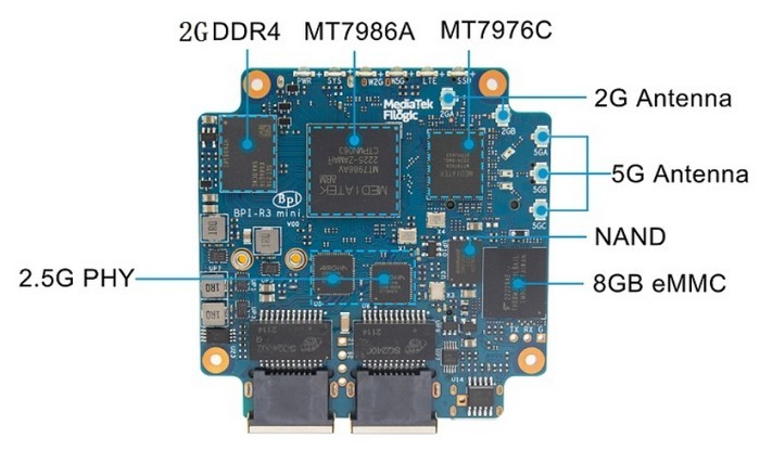 联发科助力：香蕉派发布 BPI-R3 Mini 开发板，可以打造路由器等