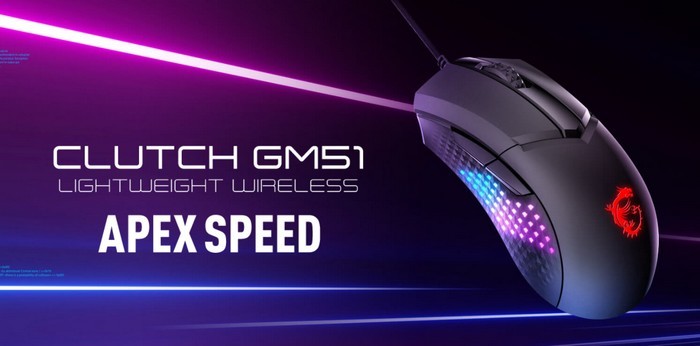 微星发布 GM51 “魔龙飞月”系列高端游戏鼠标，三模、低延迟无线技术、带充电底座