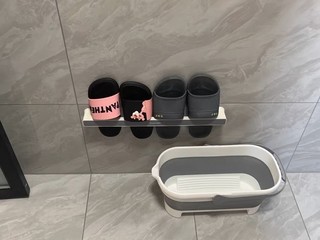 浴室免打孔拖鞋架卫生间置物架