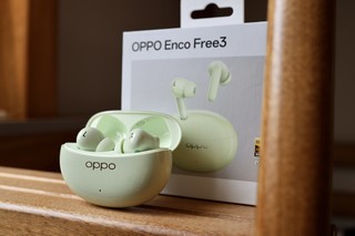 首发开箱简评OPPO Enco Free3竹子蓝牙耳机