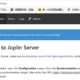 在白群NAS上自建Joplin Server服务