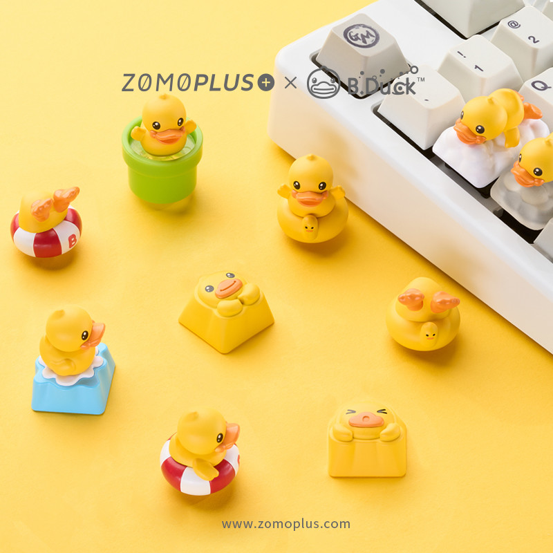 ZOMO键帽也玩盲盒，我的键盘上游过一群可爱鸭~