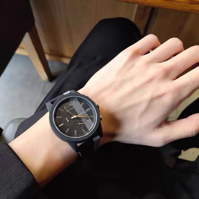 Arman阿玛尼男士手表情人节礼物黑武士