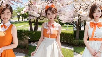 Ai知多少 篇五：橙色元素的甜美小清新风格服饰搭配