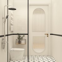 二分离设计的卫生间|悬挂式浴室柜空间好利