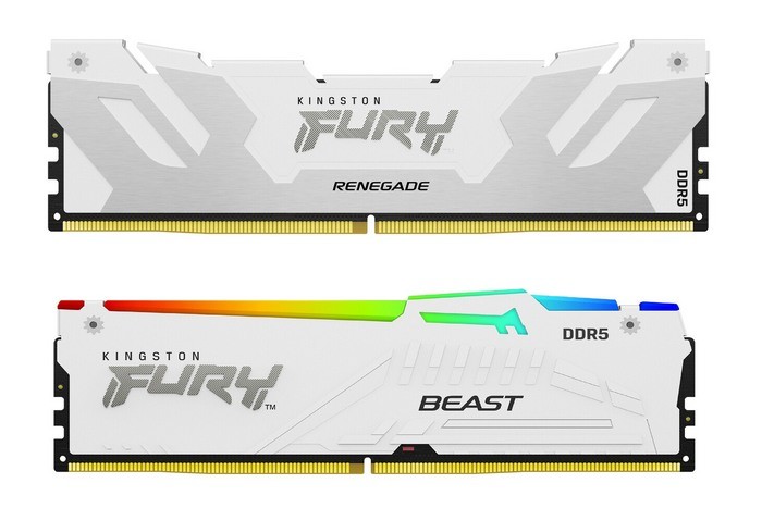 金士顿发布 FURY Beast DDR5 “野兽”白色特别版内存、最高6000MHz