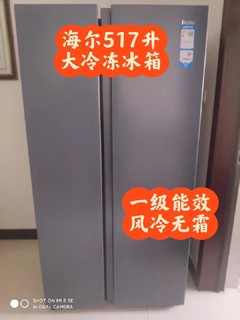 海尔517升大冷冻冰箱