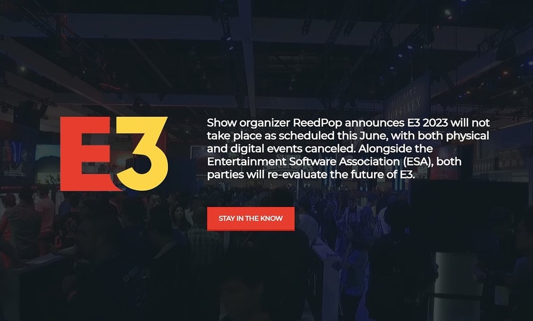 多家厂商缺席，2023年 E3 游戏展宣布取消