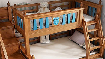  全实木双层床，睡得更舒适，家庭更温馨